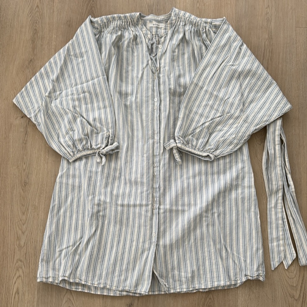 Doen Ode striped chambray shirt dress (NEW)
